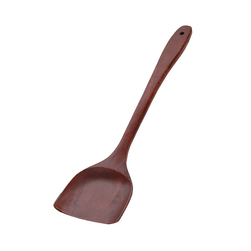 Wooden Shovel Long Handle Wooden Spatula Long Rice Spatula Kitchen Cooking Utensil
