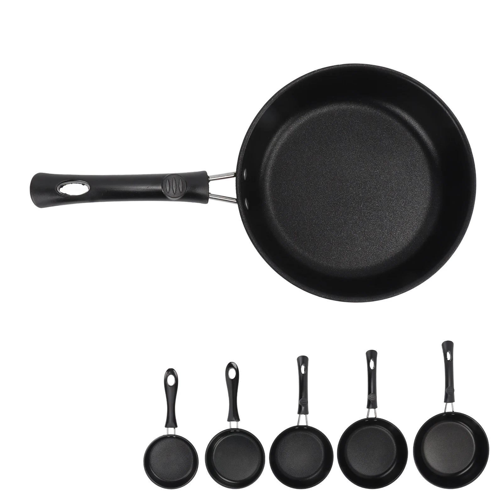 Frying Pan Skillet Light Smoke Frying Pan Professional Prevents Stick High Capacity Easy To Clean Heat Resistant for Home