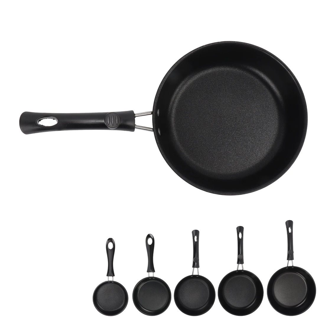 Frying Pan Skillet Light Smoke Frying Pan Professional Prevents Stick High Capacity Easy To Clean Heat Resistant for Home