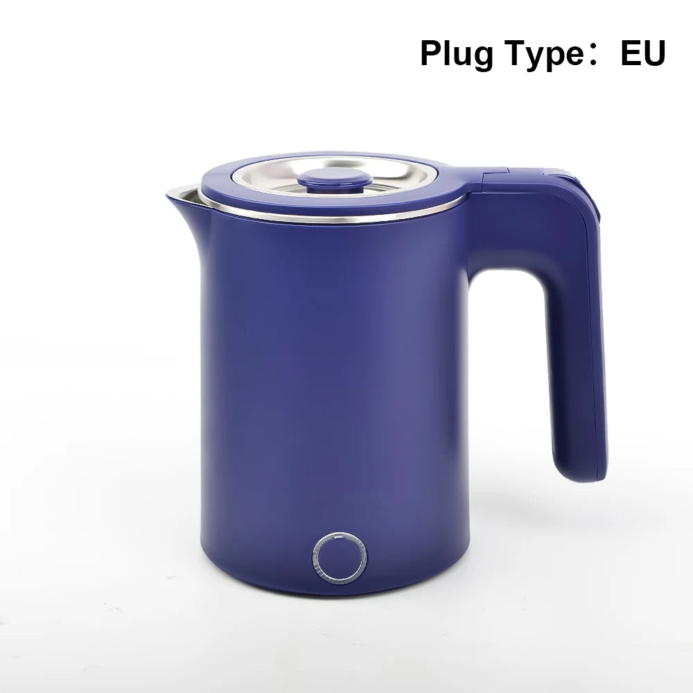 1.0L  Travel Electric Kettle Portable  Stainless Steel Automatic Power Water Boiler  For Trip Camping Abroad Smart Kettle Pot