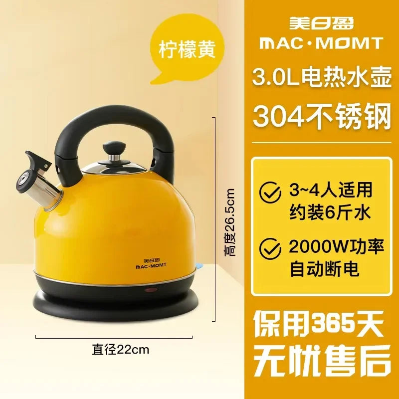 Premium Electric Kettle for Kitchen Boils Water Fast And Secure 304 Food Grade Stainless Steel Automatic Switch off Feature