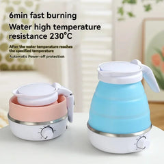 0.6L Electric Kettle Foldable And Portable To Use Safe And Body Small Footprint The Kettle Body Can Be Retracted Freely