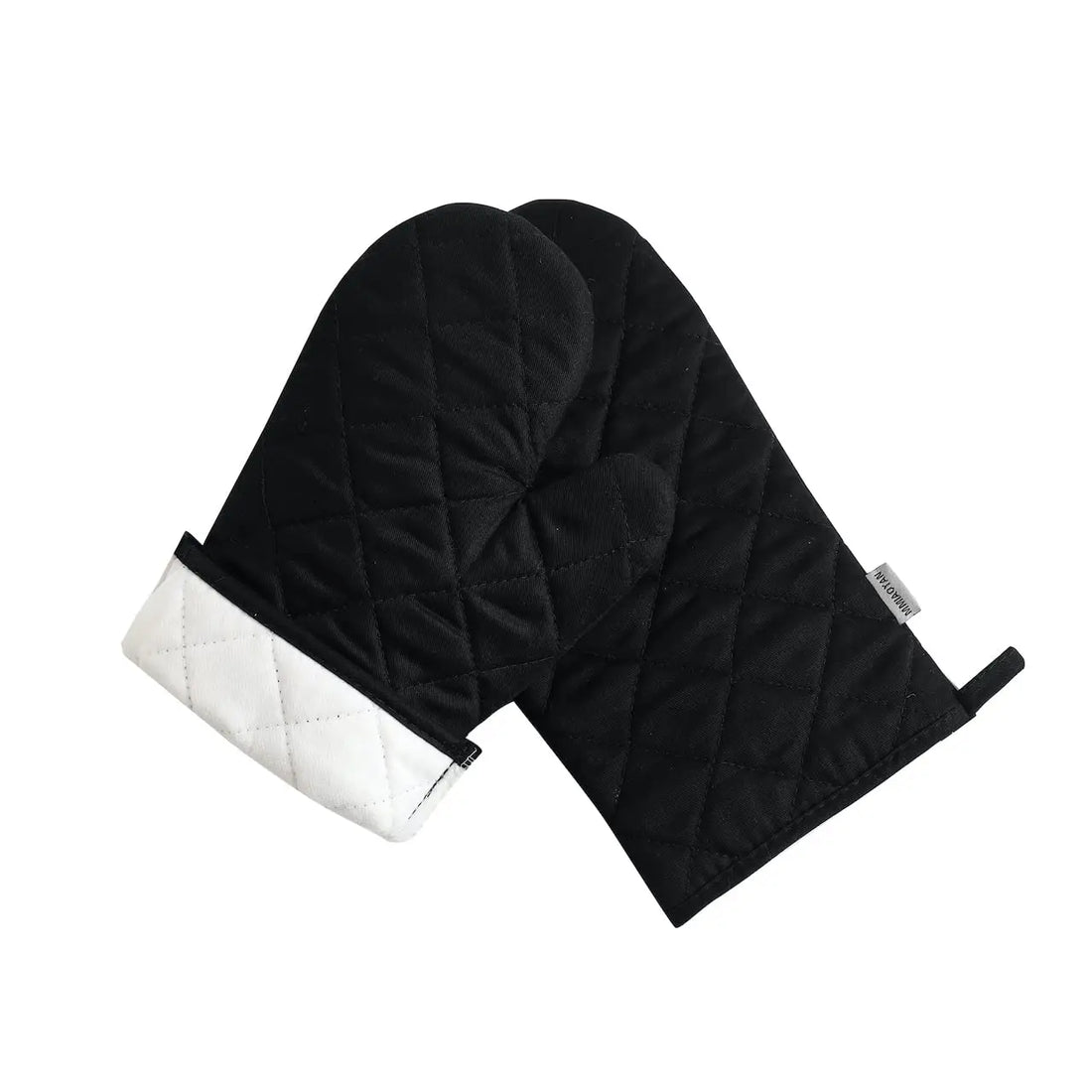 Oven Mitts 2 pcs Set,High Heat Resistant 500 Degree Extra Thicken Long Kitchen Cotton Oven Glove for Cooking