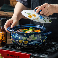 Korean Ceramic Casserole Creative Drum-shaped Stew Pot Spodumene Saucepan Kitchen Pan Home Cookware Cooking Tools Clay Pot