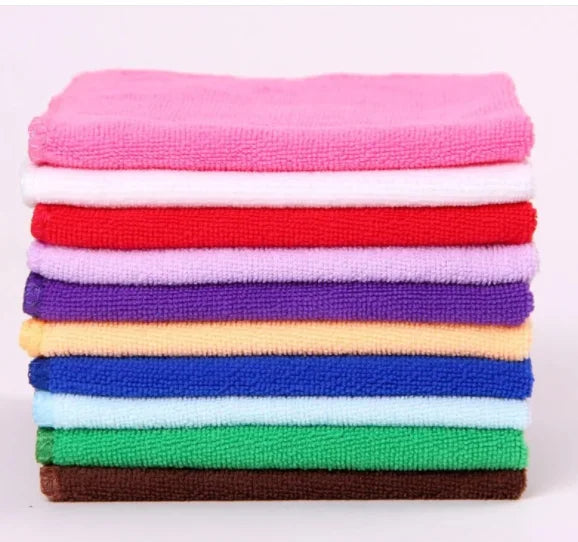 10pcs/lot Home Microfiber Towels For Kitchen Absorbent Thicker Cloth For Cleaning Micro Fiber Wipe Table Kitchen Towel