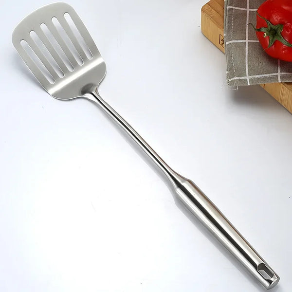 Long Handle Cooking Shovel, Rice Spoon, Stainless Steel Cooker Set, Household R Spaghetti Tool, Frying Shovel, Kitchen Gadget