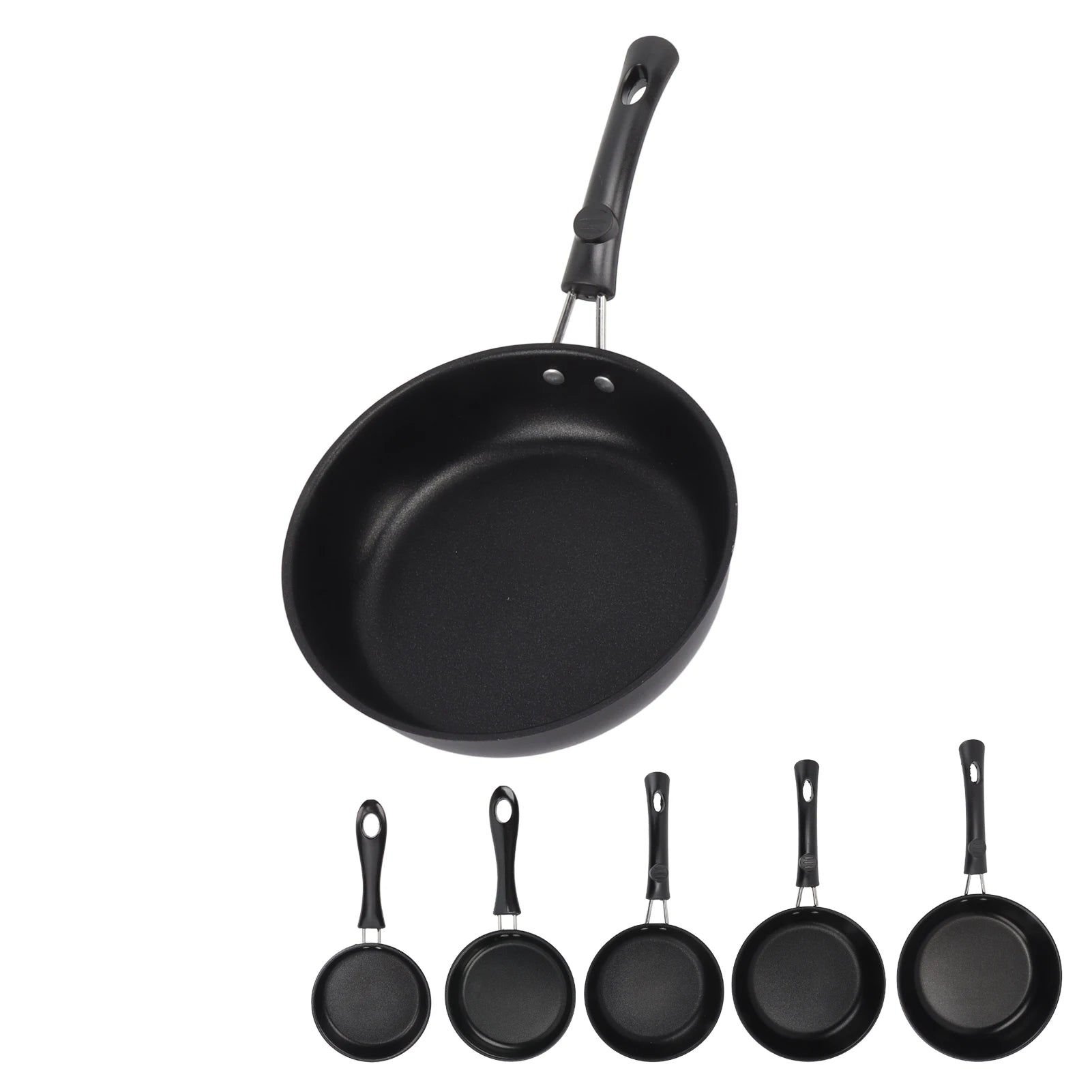 Frying Pan Skillet Light Smoke Frying Pan Professional Prevents Stick High Capacity Easy To Clean Heat Resistant for Home