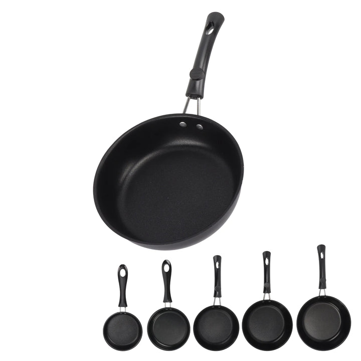Frying Pan Skillet Light Smoke Frying Pan Professional Prevents Stick High Capacity Easy To Clean Heat Resistant for Home