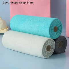 1 Roll/20pcs Quick-Dry Kitchen Towels Microfiber Cleaning Cloths Reusable Lint-Free Towels For Kitchen Super Absorbent