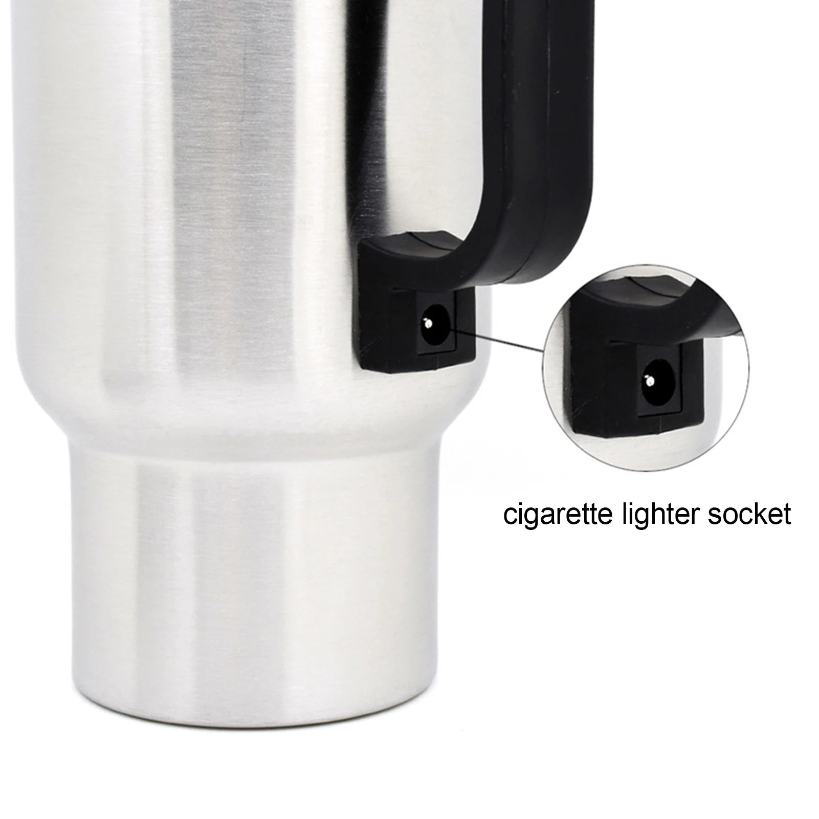 Car Electric Kettle Stainless Steel 450ml Kettle Pot Heated Automatic Shut Off for Water Tea Coffee Milk Car Kettle Thermos