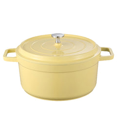Enameled Cast Aluminum Dutch Oven with Lid Home Kitchen Enamel Stock Pot Dutch Oven Cast Aluminum Pot Multifunctional Cookware