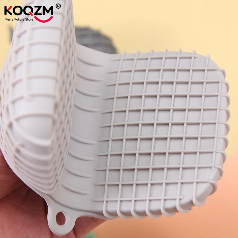Oven Mitts Silicone Heat Resistant Pinch Mitts Anti Scalding Non Slip Gloves Clips Pot Holder Kitchen Cooking Baking Gloves