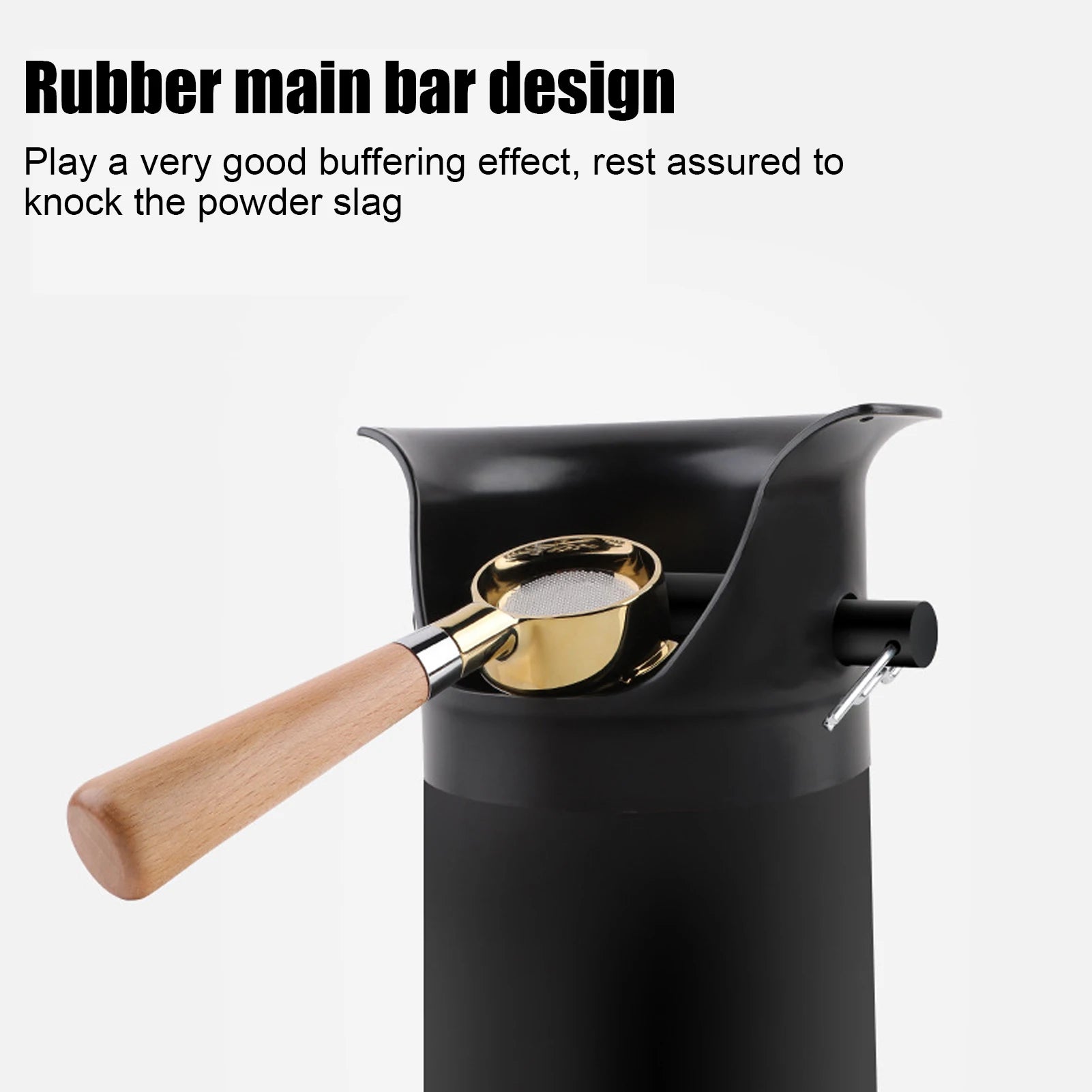 Coffee Knock Box Commercial Floor Standing Coffee Grounds Collection Bin for Restaurants Home Kitchens
