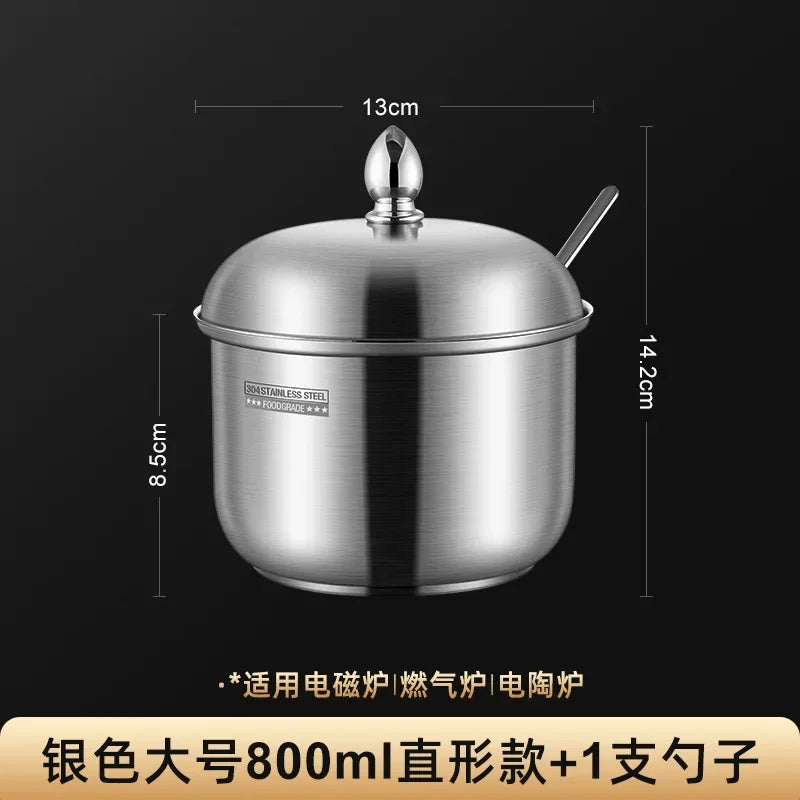 Stainless steel seasoning jar Household kitchen pepper salt seasoning jar kitchen utensils