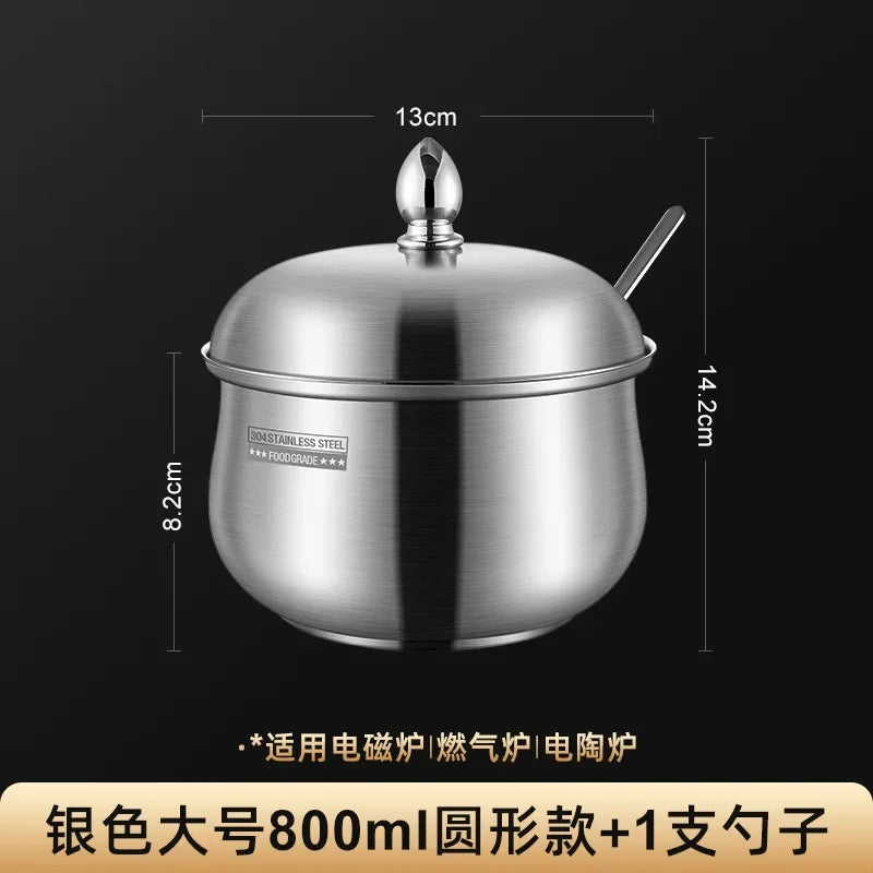 Stainless steel seasoning jar Household kitchen pepper salt seasoning jar kitchen utensils