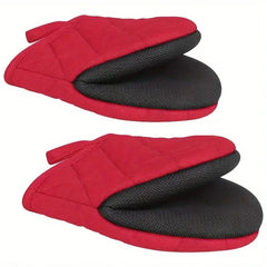 Oven Mitts 500°F Heat Resistant Oven Mitts, Non-Slip Grilling Mitts, Kitchen Safe Cooking Mitts