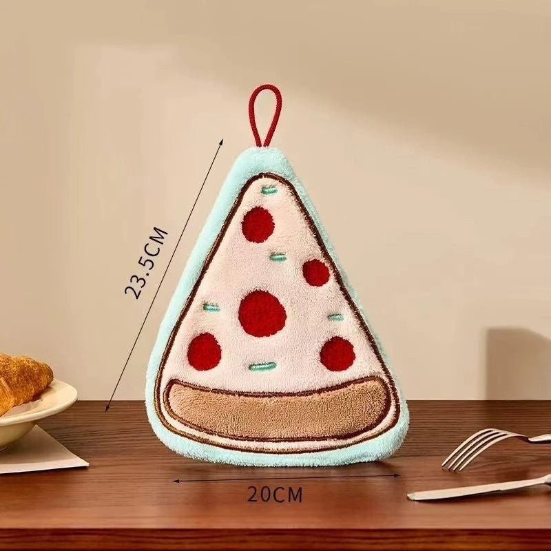 Kitchen Hand Towel Bathroom Absorbent Hand Towel Wall Hanging Cloth Thickened Handkerchief For Kitchen Hand Towel Cleaning Cloth