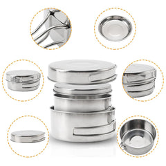 Stainless Steel 8Pcs Cookware Set for Camping Camping Pot and Pan Set with Cups Outdoor 2-3 Person Tableware for Hiking Picnic