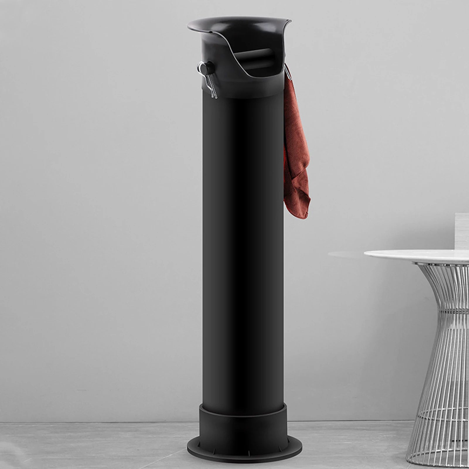 Coffee Knock Box Commercial Floor Standing Coffee Grounds Collection Bin for Restaurants Home Kitchens