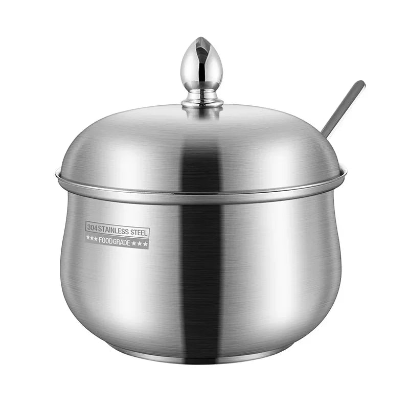 Stainless steel seasoning jar Household kitchen pepper salt seasoning jar kitchen utensils