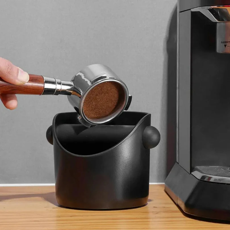Coffee Knock Box Espresso Grounds Container Coffee Grounds Bucket Anti Slip Dump Bin Bucket Cafe Bar Barista Accessories