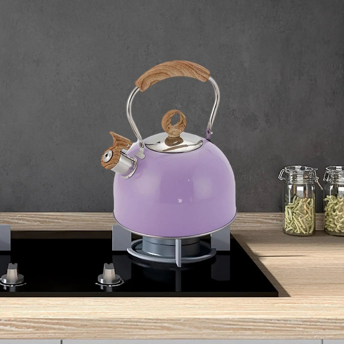 Whistling Tea Kettle for Stove Top 2.5L Stainless Steel Kettle with Heat Resistant Handle for Fast Boiling Coffee Milk and Tea