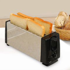 Bread Toaster 4 Slices European Standard Plug Compact Breakfast Maker Machine for Baking Cooking Bagels Snacks Specialty Breads