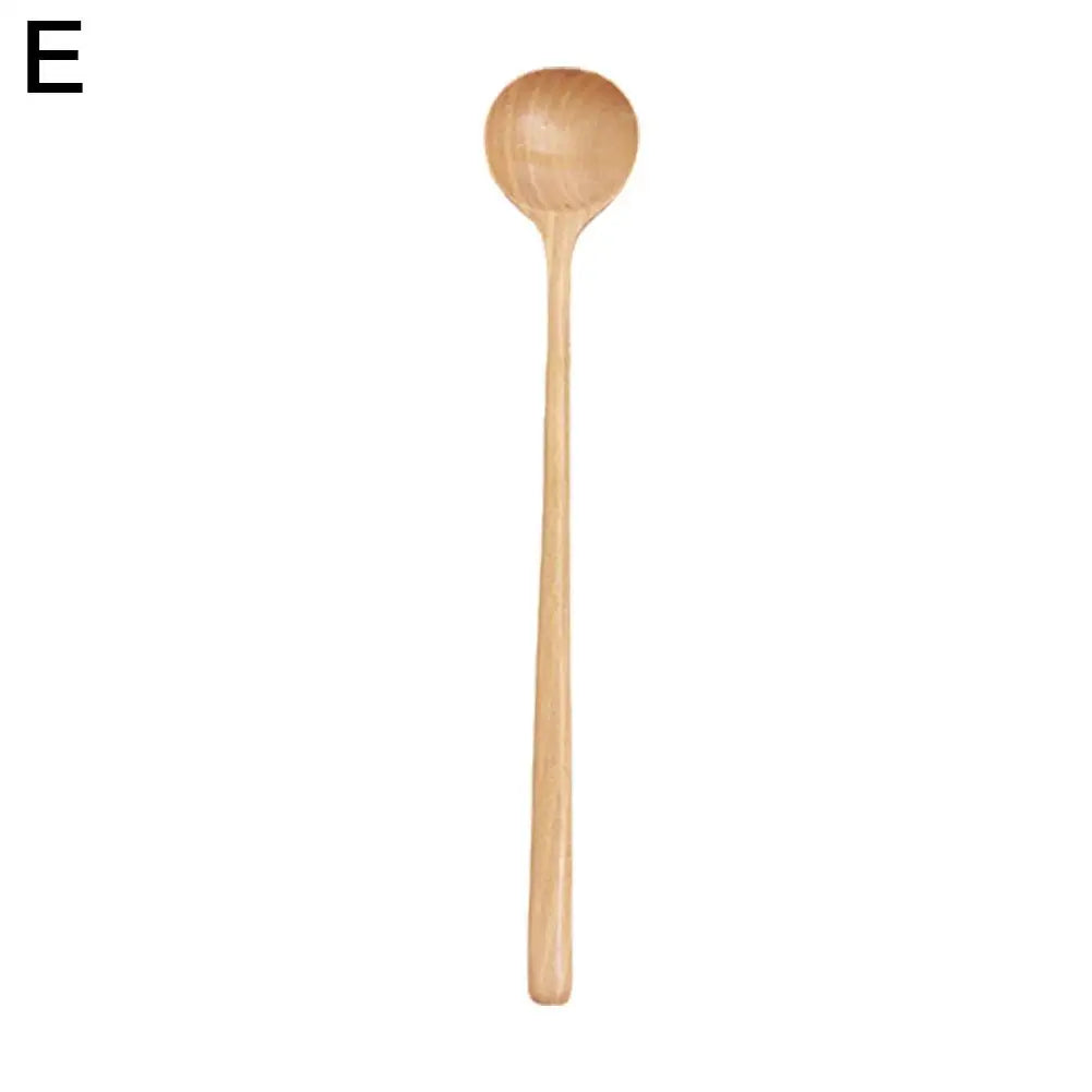 Natural Wooden Long Handle Spoon Simple Design Cooking Stirring Spoon With Long Handle Easy To Care For And Clean Kitchen Utensi