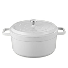 Enameled Cast Aluminum Dutch Oven with Lid Home Kitchen Enamel Stock Pot Dutch Oven Cast Aluminum Pot Multifunctional Cookware