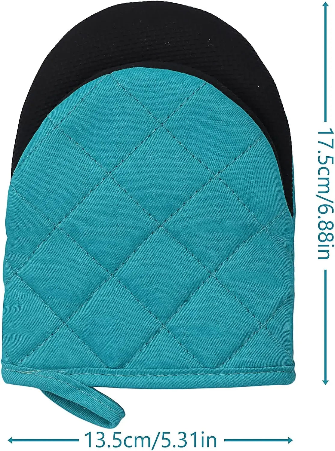Kitchen Oven Mitts High Heat Resistant Short Oven Gloves Anti-scald Non-Slip Grip Surfaces Hanging BQ Baking Cooking Anti Scald
