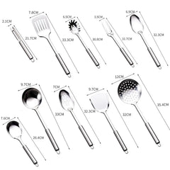 Durable Stainless Steel Wok Spatula Long Handle Kitchen Gadgets Kitchen Cooking Utensil Set Steak Shovel Cooking Tools