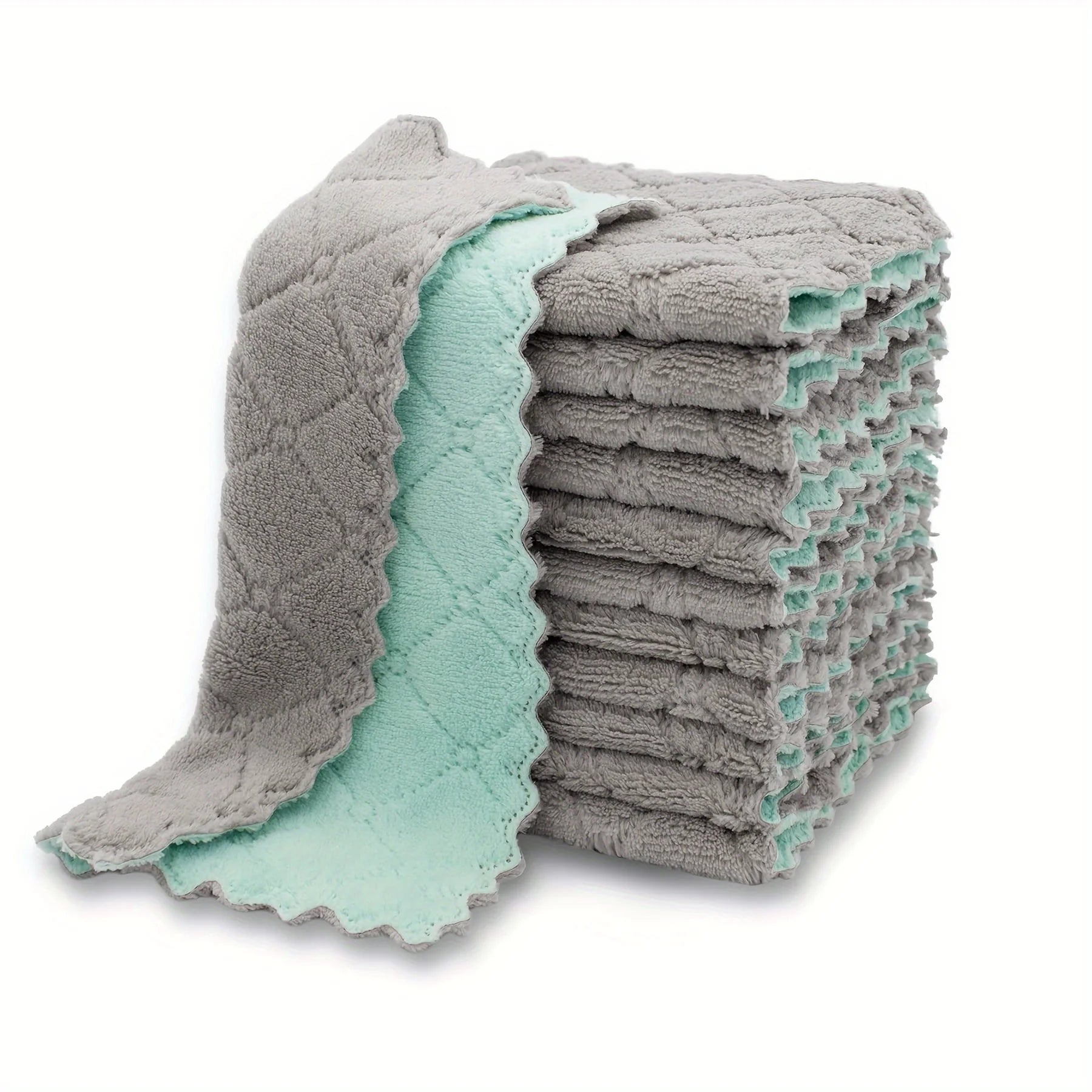 10pcs Kitchen Towels And Dishcloths Rag, 9.4in*5.5in Small Dish Washing Towels, Color Assorted Varieties