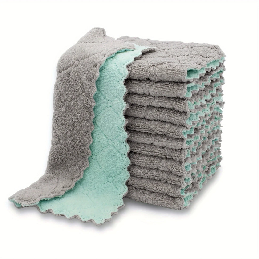 10pcs Kitchen Towels And Dishcloths Rag, 9.4in*5.5in Small Dish Washing Towels, Color Assorted Varieties