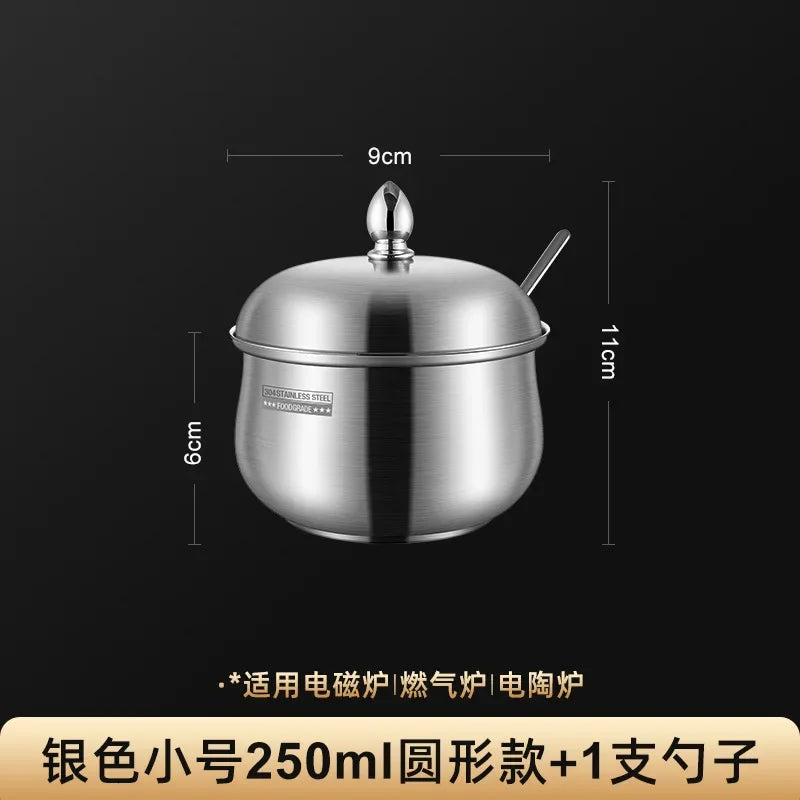 Stainless steel seasoning jar Household kitchen pepper salt seasoning jar kitchen utensils