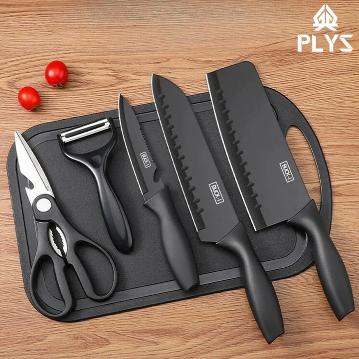 Kitchen Knife set Stainless steel Kitchen accessories Household Meat Cutting Fruit Peeling Knife, Advanced Knife Set Gift