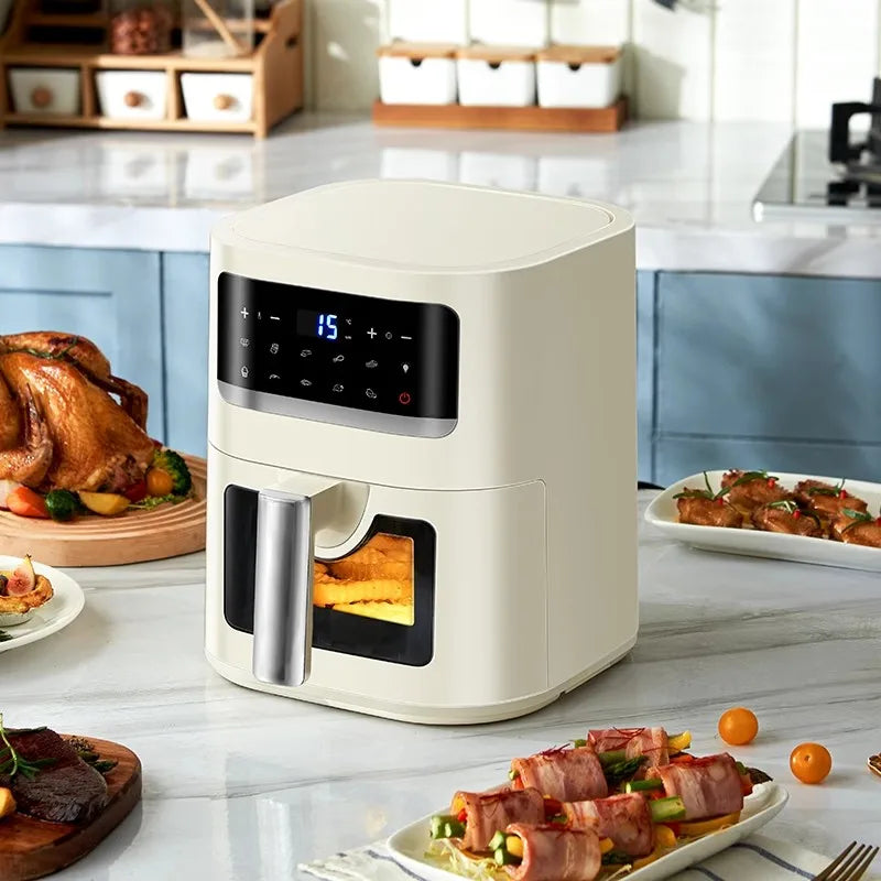 Smart Air Fryer Toaster Oven 1400W, Auto Temperature Control for Healthier Frying