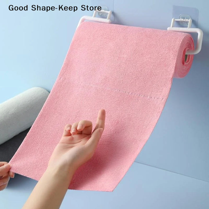 1 Roll/20pcs Quick-Dry Kitchen Towels Microfiber Cleaning Cloths Reusable Lint-Free Towels For Kitchen Super Absorbent