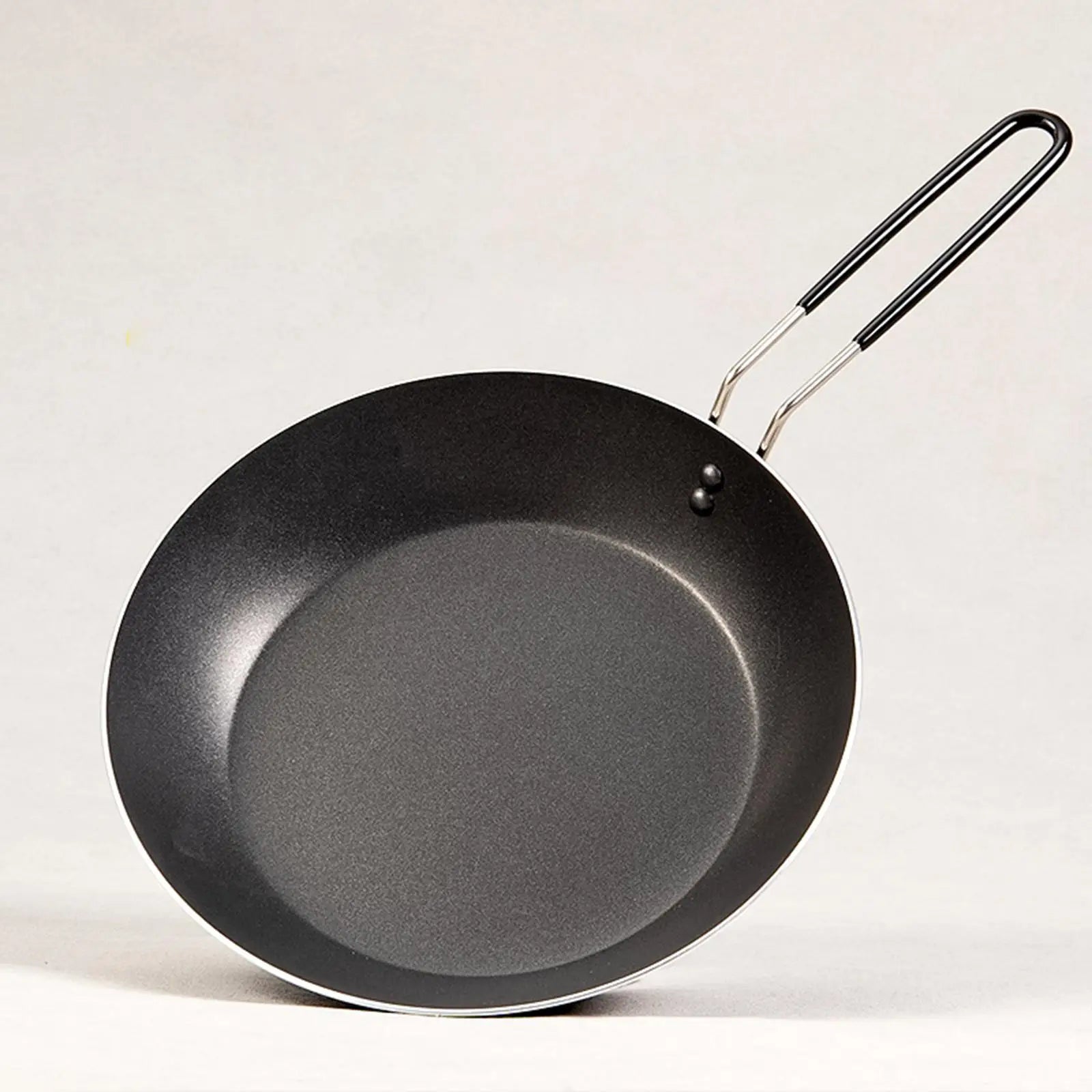 Camping Fry Pan Lightweight Multipurpose Cookware Foldable Handle Nonstick Skillet for BBQ Backpacking Hiking Travel Kitchen
