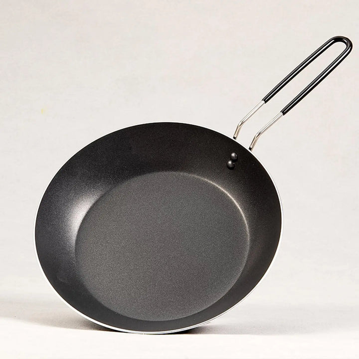 Camping Fry Pan Lightweight Multipurpose Cookware Foldable Handle Nonstick Skillet for BBQ Backpacking Hiking Travel Kitchen