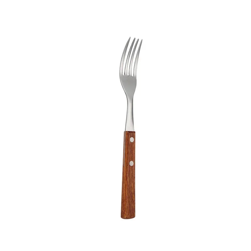 Stainless Steel Luxury Western Dinner Set - Silver Cutlery Set, Gold Fork, Spoon, Knife for Kitchen Tableware