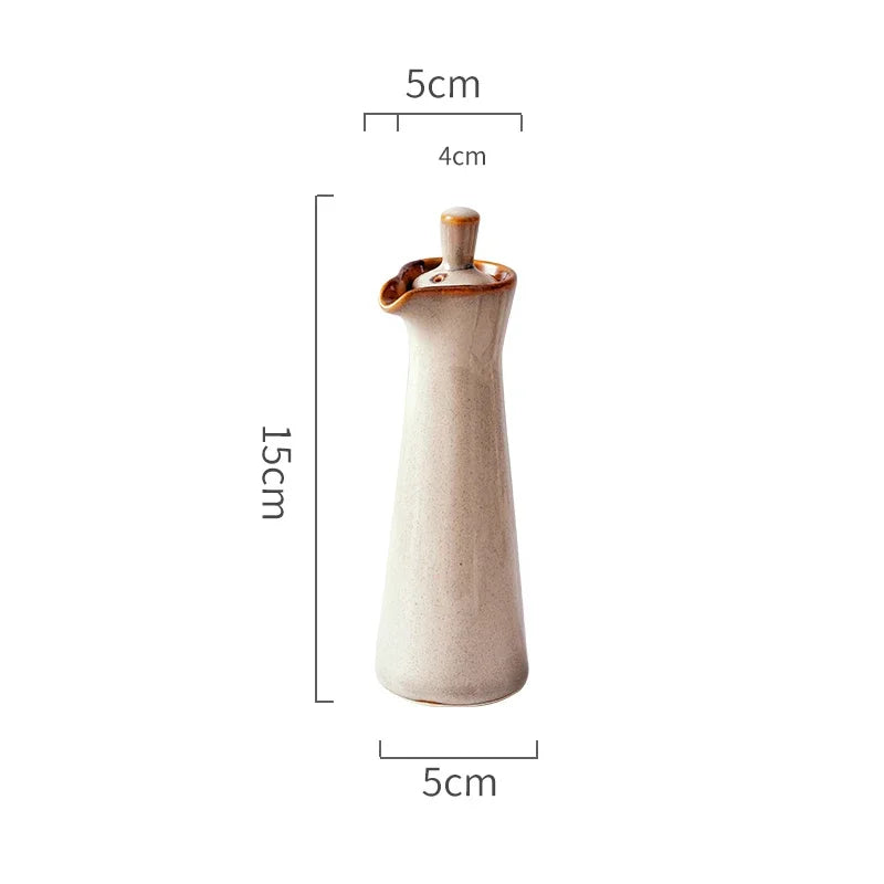 Ceramic Seasoning Jars Oiler Spice Jar Seasoning Tool Salt Shaker Creative Home Kitchen Retro Olive Oil Bottles Spice Containers