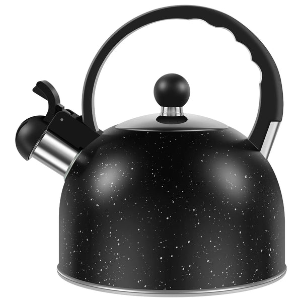 Whistling Kettle with Ergonomic Handle 2L Stove Top Kettle Stainless Steel Stove Top Tea Kettle Rapid Boiling Stove Top Tea Pots