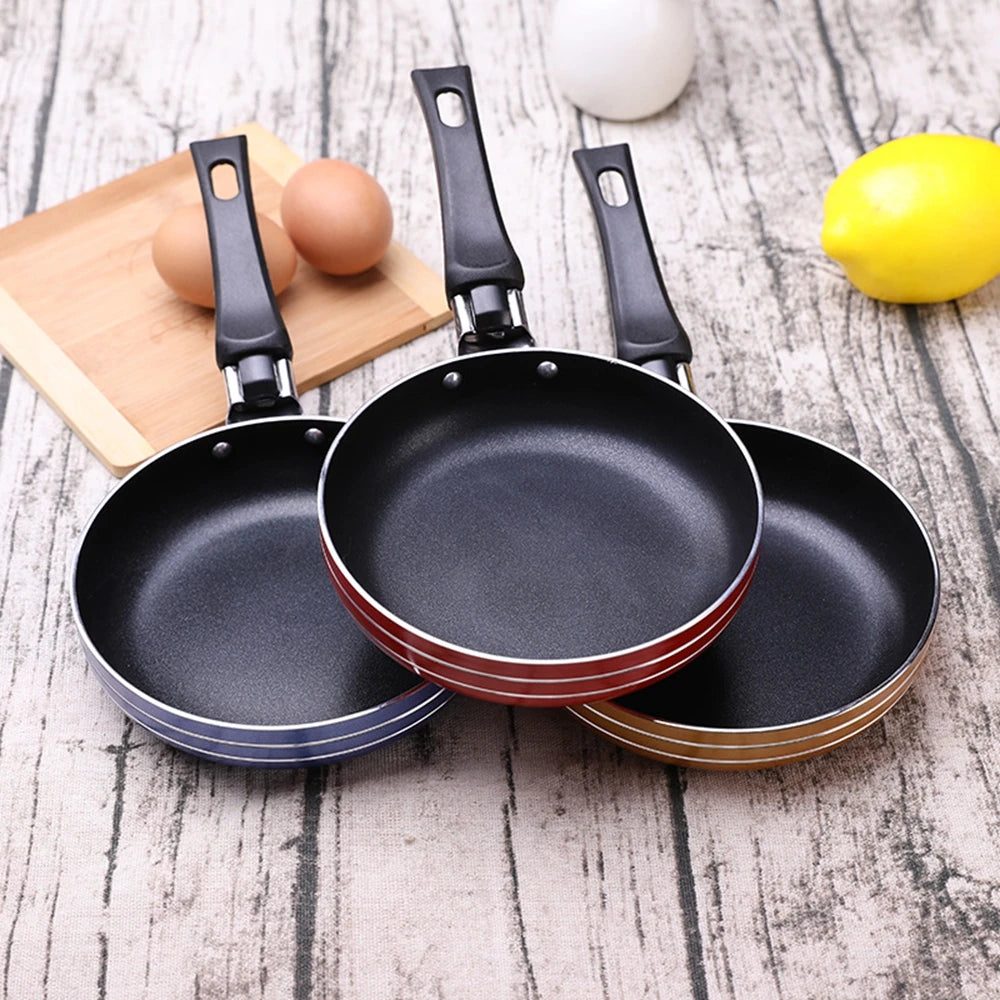 Fried Eggs Cookware Round Non-stick Skillet Frying Pan Saucepan Griddle Pan