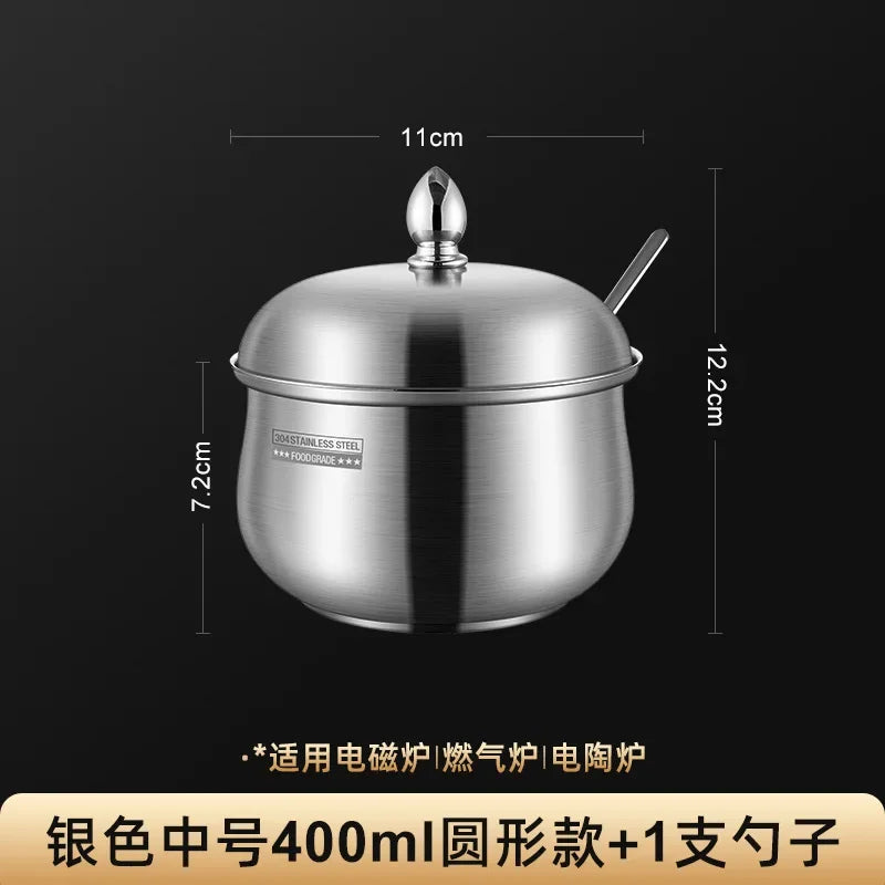 Stainless steel seasoning jar Household kitchen pepper salt seasoning jar kitchen utensils