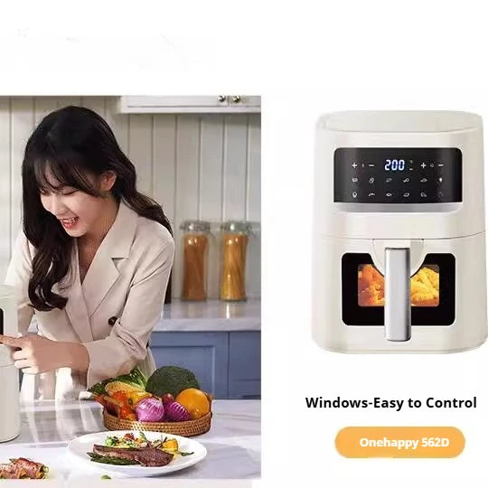 Smart Air Fryer Toaster Oven 1400W, Auto Temperature Control for Healthier Frying