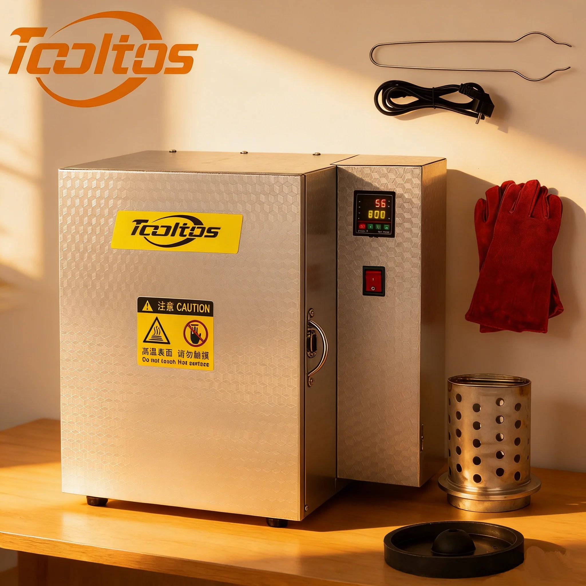 Tooltos 1500W Jewelry Casting Oven High Temperature Furnace for Investment Casting & Beginner Jewelry Casting