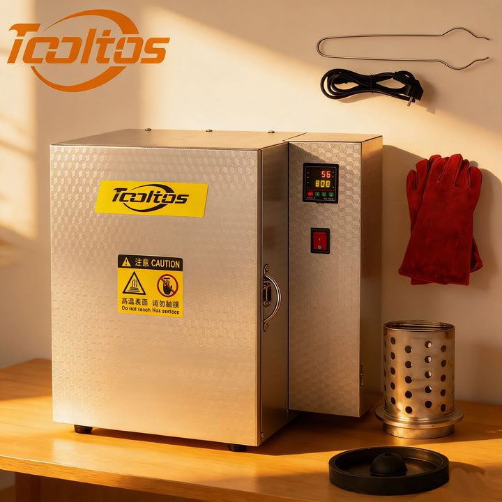 Tooltos 1500W Jewelry Casting Oven High Temperature Furnace for Investment Casting & Beginner Jewelry Casting