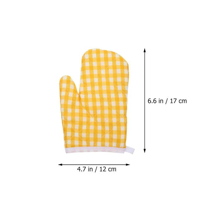2 Pcs Oven Mitts Heat Resistant Kitchen Gloves Hand Polyester Baking Supplies Cooking Accessories Microwave Mitts