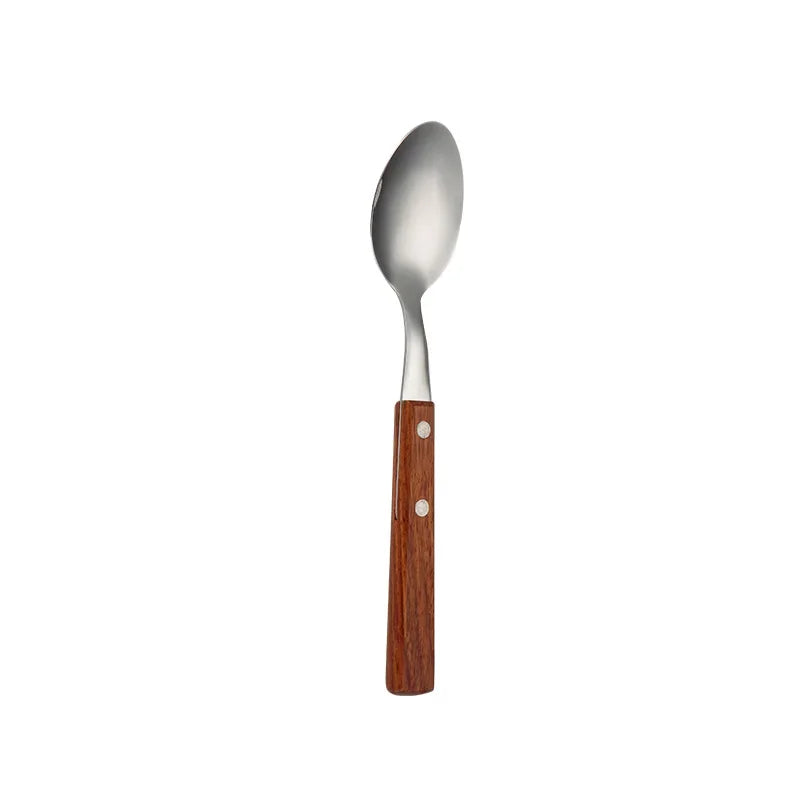Stainless Steel Luxury Western Dinner Set - Silver Cutlery Set, Gold Fork, Spoon, Knife for Kitchen Tableware