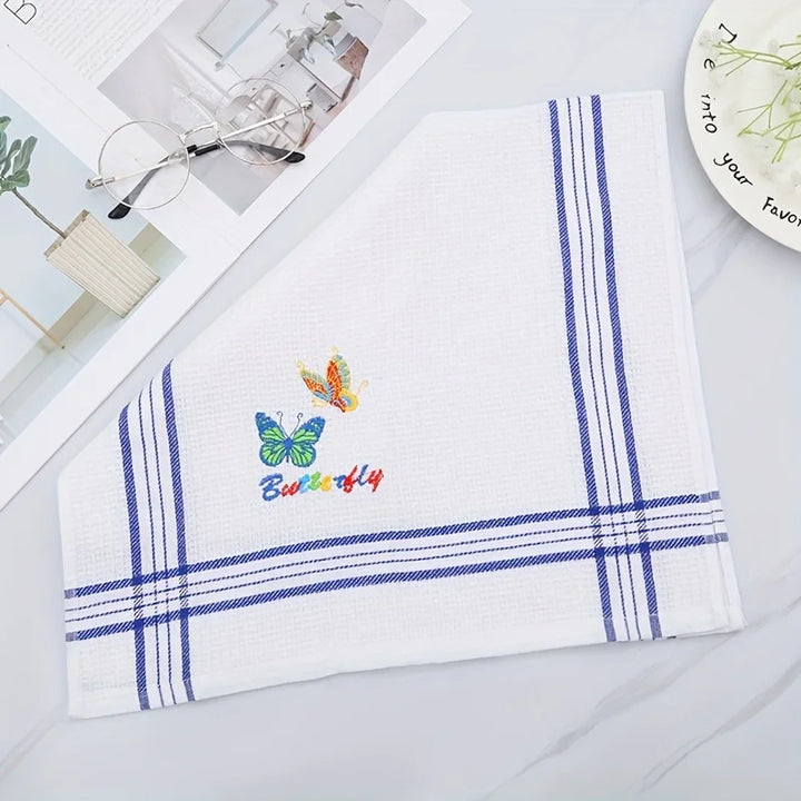 4-Pack Large Kitchen Dish Towels, Absorbent and Ultra-Soft Cotton Dishcloths, Bright-Colored Tea/Bar Towels, for Washing and Drying Dishes and Household Items